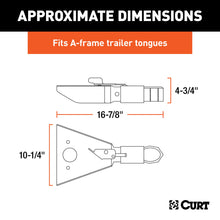 Load image into Gallery viewer, CURT 25227 2-5/16" A-Frame Coupler with Sleeve-Lock (12,500 lbs, Black)