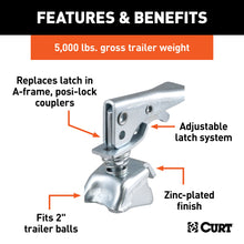 Load image into Gallery viewer, CURT 25294 Replacement 2" Posi-Lock Coupler Latch for A-Frame Couplers