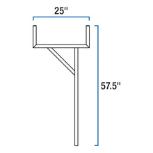 Load image into Gallery viewer, UWS UWS-LADDERRACK UWS UWS-LADDERRACK 48-Inch x 24-Inch Aluminum Ladder Rack for Truck; 2-Pack - Truck Part Superstore