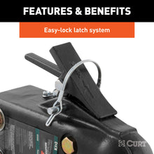 Load image into Gallery viewer, CURT 25328 2-5/16" Channel-Mount Coupler with Easy-Lock (15,000 lbs, Black)