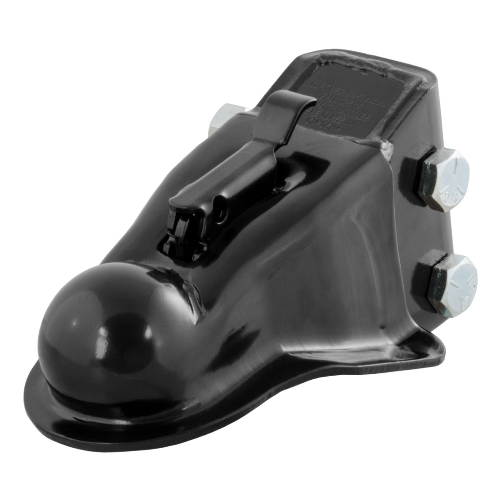 CURT 25330 2-5/16" Channel-Mount Coupler with Easy-Lock (14,000 lbs, Black)