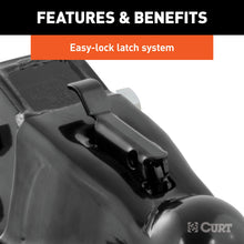 Load image into Gallery viewer, CURT 25330 2-5/16" Channel-Mount Coupler with Easy-Lock (14,000 lbs, Black)