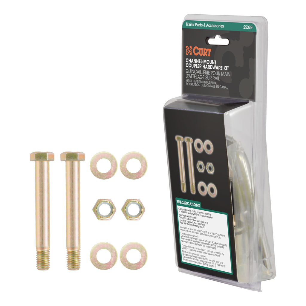 CURT 25389 Channel-Mount Coupler Hardware Kit