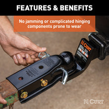 Load image into Gallery viewer, CURT 25471 QuickPin No-Latch 2" Trailer Coupler (2-1/2" Channel, 3,500 lbs)