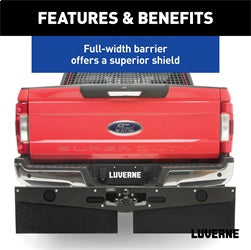 Luverne 255200 LUVERNE 255200 15-Inch Long Textured Rubber Tow Guard Hitch-Mounted Mud Flaps fo