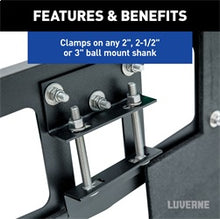 Load image into Gallery viewer, Luverne 255300 LUVERNE 255300 20-Inch Long Textured Rubber Tow Guard Hitch-Mounted Mud Flaps fo
