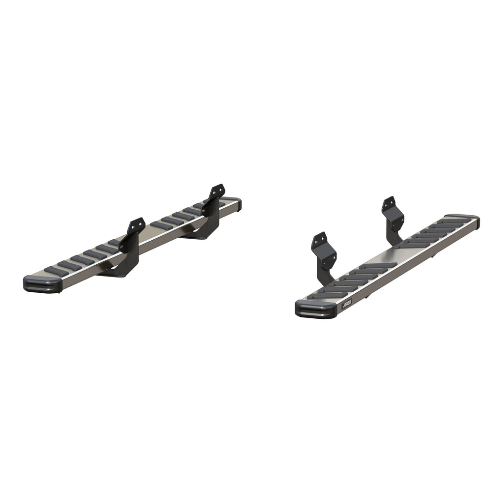 ARIES 2553019 NovaTrac 6" x 75" Polished Stainless Running Boards, Select F-150, F-250 Super Duty, F-350 Super Duty, F-450 Super Duty, F-550 Super Duty for Select Ford F-150