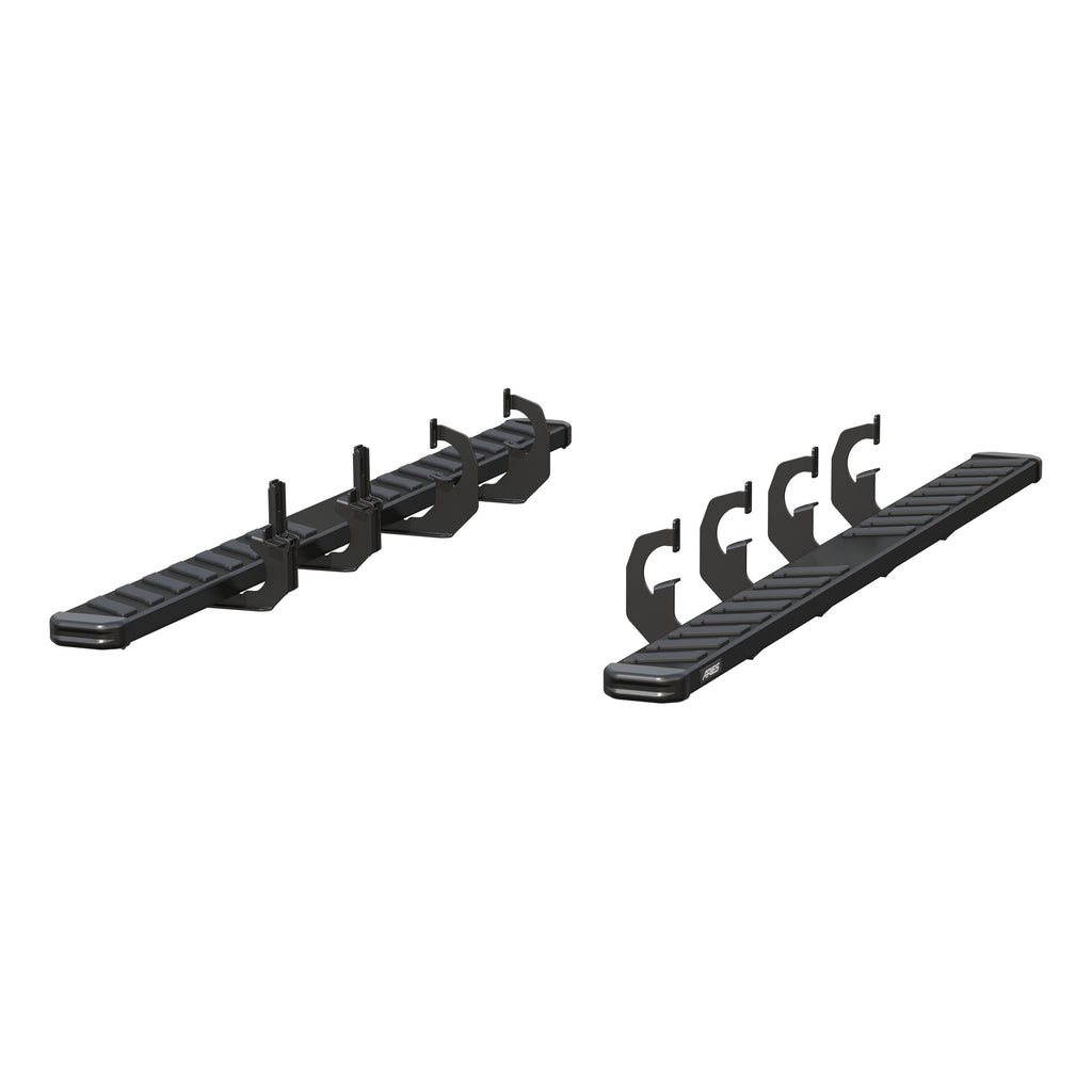 ARIES 2554008 NovaTrac 6" x 91" Black E-Coat Steel Running Boards, Select Silverado, Sierra Diesel for Select Chevrolet Silverado 2500 HD