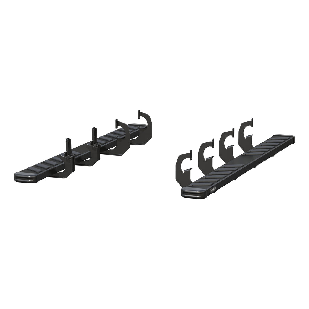 ARIES 2554009 NovaTrac 6" x 75" Black E-Coat Steel Running Boards, Select Silverado 2500 HD, 3500 HD, Sierra 2500 HD, 3500 HD for Select Chevrolet Silverado 2500 HD