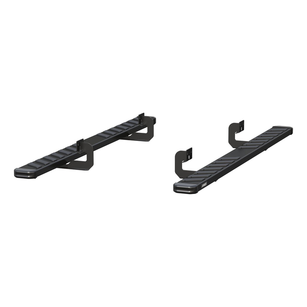 ARIES 2554018 NovaTrac 6" x 85" Black E-Coat Steel Running Boards, Select Ford F-150 for Select Ford F-150