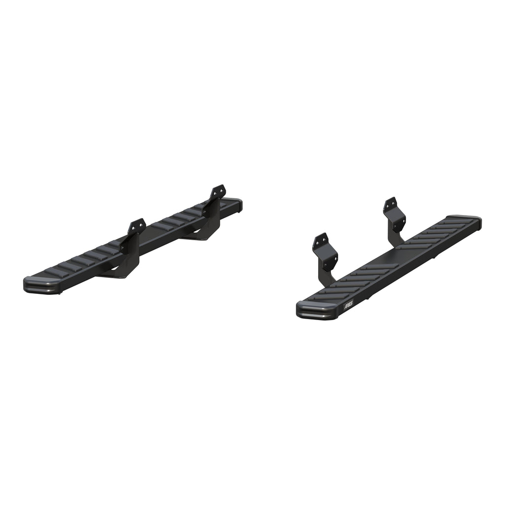 ARIES 2554019 NovaTrac 6" x 75" Black E-Coat Steel Running Boards, Select F-150, F-250 Super Duty, F-350 Super Duty, F-450 Super Duty, F-550 Super Duty for Select Ford F-150