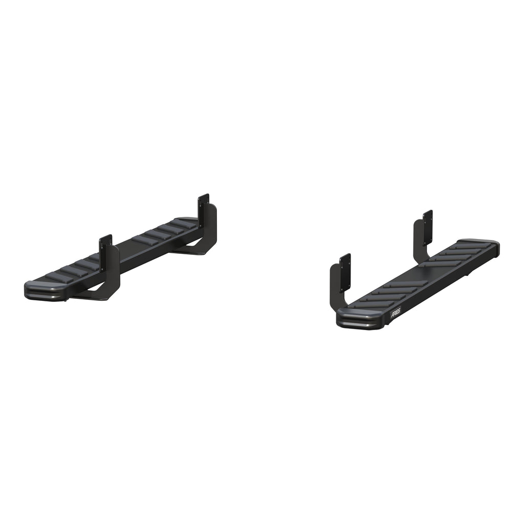 ARIES 2554024 NovaTrac 6" x 53" Black E-Coat Steel Running Boards, Select F-250, F-250 Super Duty, F-350, F-350 Super Duty for Select Ford F-250