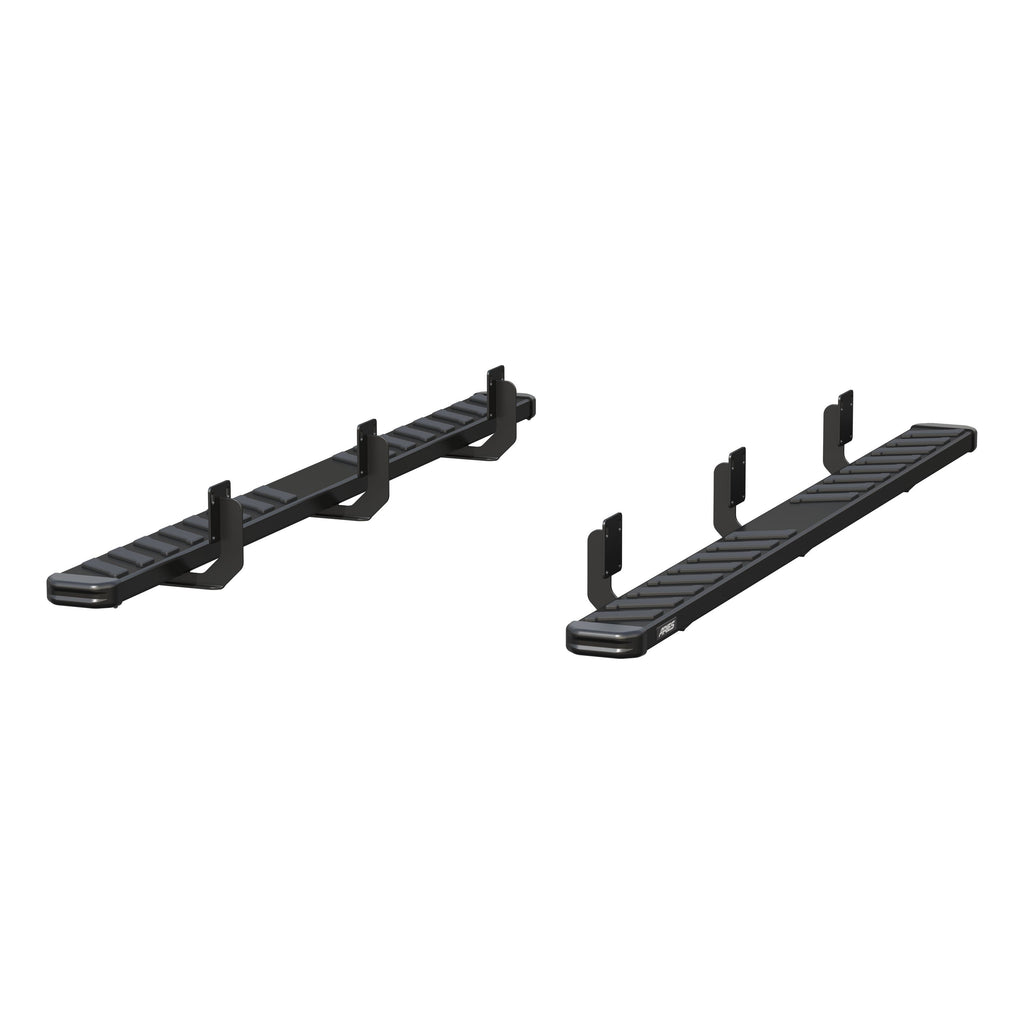 ARIES 2554025 NovaTrac 6" x 91" Black E-Coat Steel Running Boards, Select Ford 250 Super Duty, F-350 Super Duty, F-450 Super Duty for Select Ford F-250