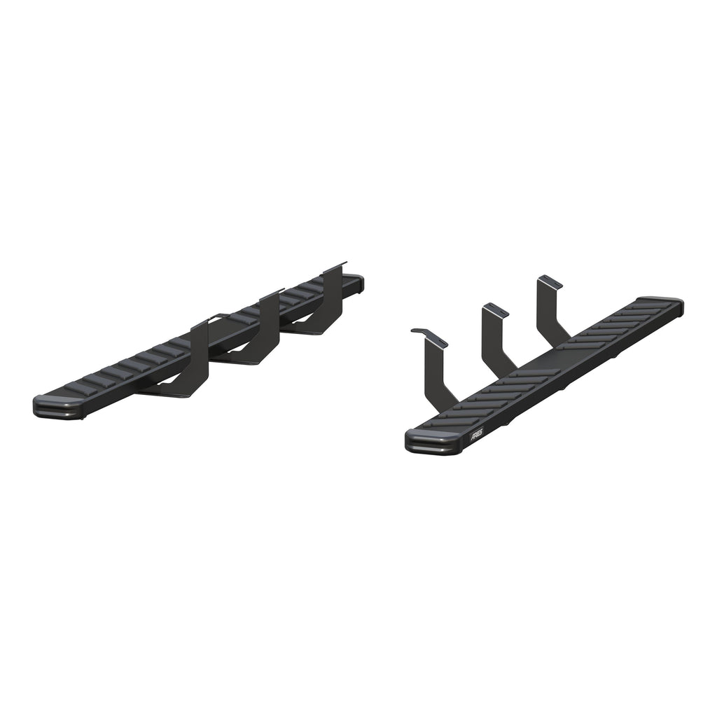 ARIES 2554035 NovaTrac 6" x 85" Black E-Coat Steel Running Boards, Select Toyota Tundra for Select Toyota Tundra
