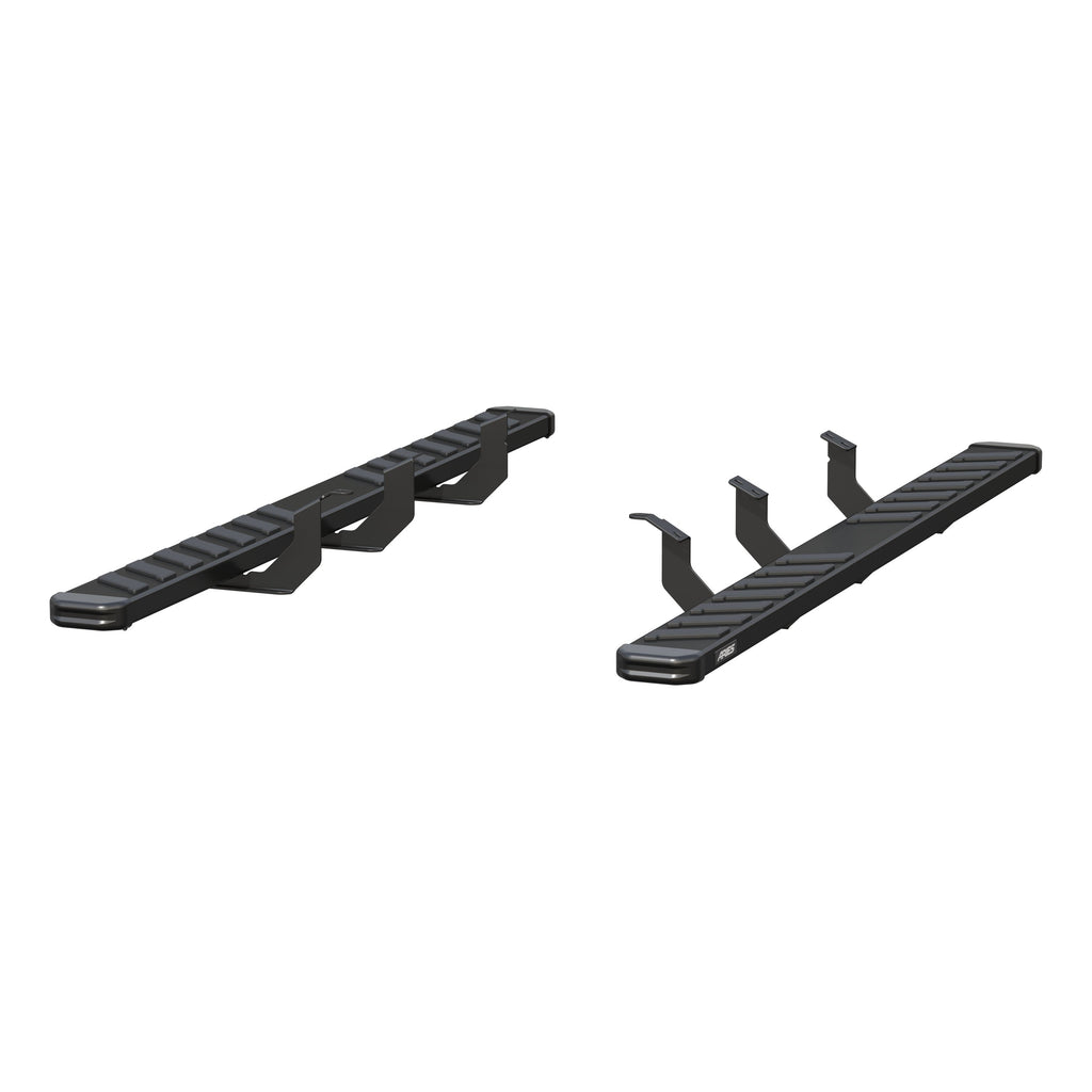 ARIES 2554036 NovaTrac 6" x 85" Black E-Coat Steel Running Boards, Select Toyota Tundra for Select Toyota Tundra
