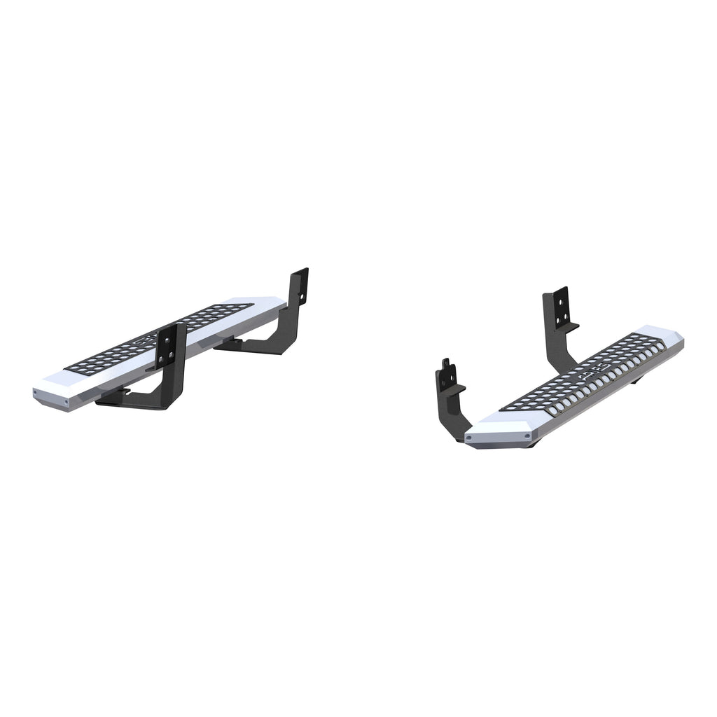 ARIES 2555001 AdvantEDGE 5-1/2in. x 53in. Chrome Aluminum Side Bars; Select Silverado; Sierra - Truck Part Superstore