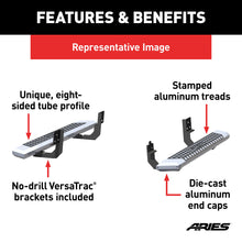 Load image into Gallery viewer, ARIES 2555001 AdvantEDGE 5-1/2in. x 53in. Chrome Aluminum Side Bars; Select Silverado; Sierra - Truck Part Superstore