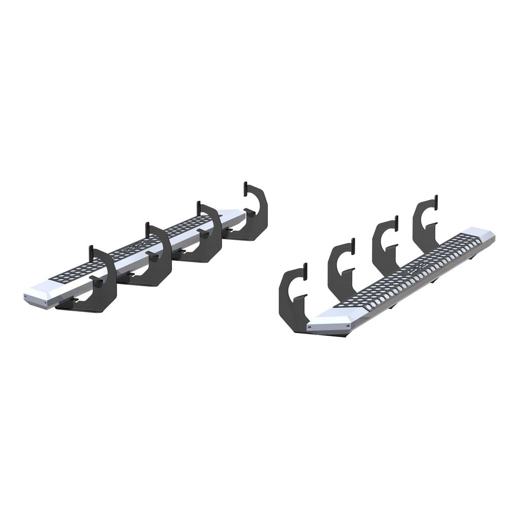 ARIES 2555002 AdvantEDGE 5-1/2in. x 75in. Chrome Aluminum Side Bars; Select Chevrolet; GMC - Truck Part Superstore
