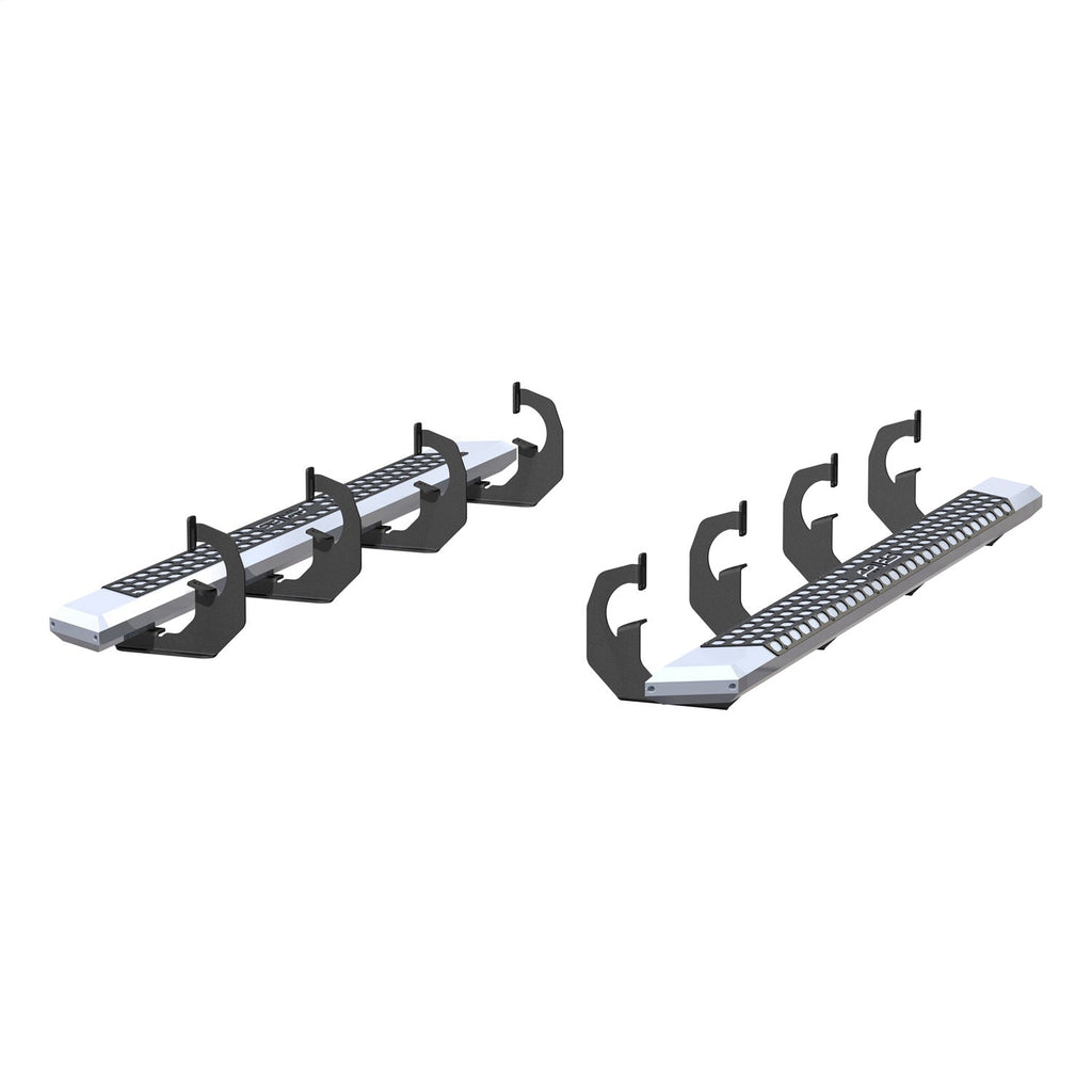 ARIES 2555002 AdvantEDGE 5-1/2in. x 75in. Chrome Aluminum Side Bars; Select Chevrolet; GMC - Truck Part Superstore