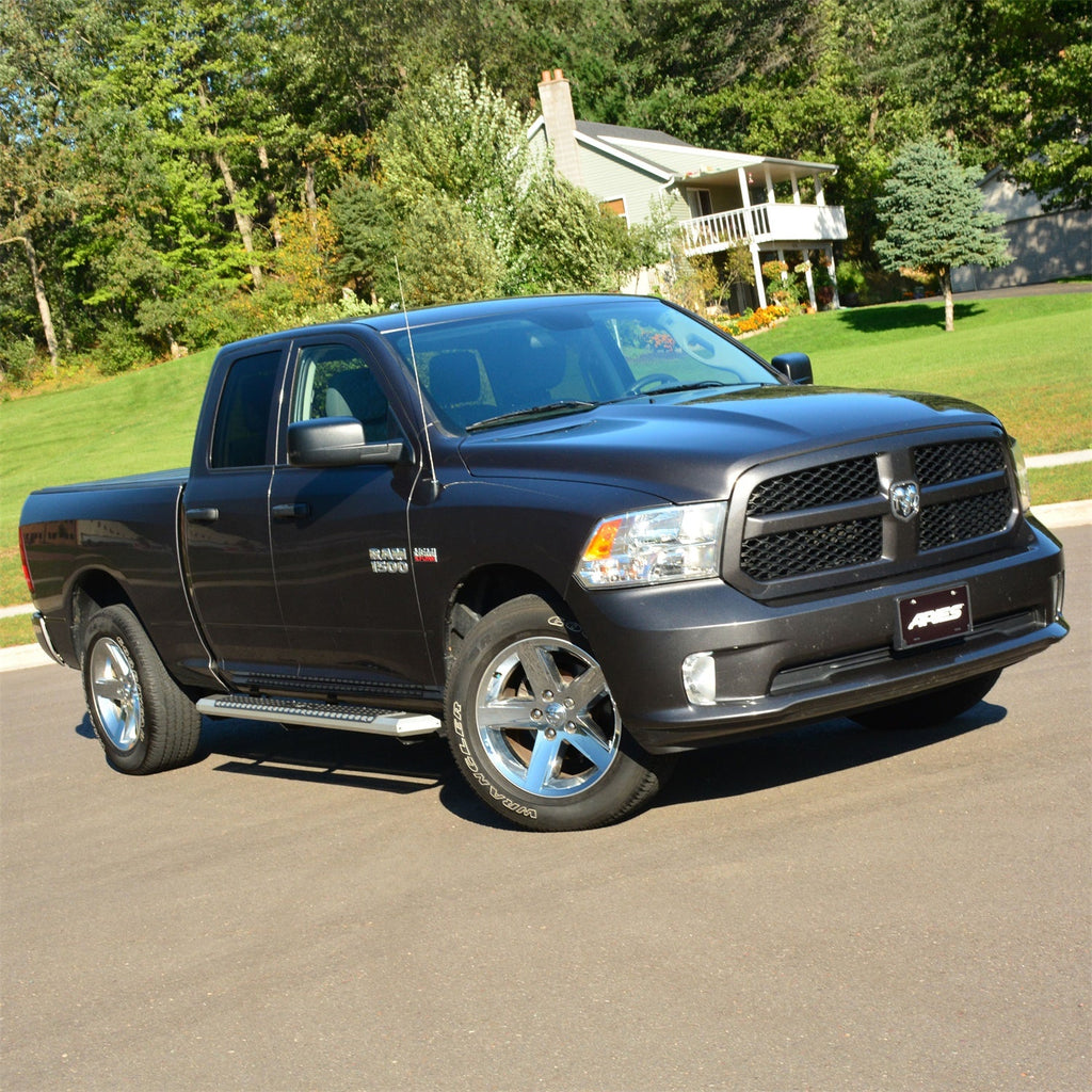 ARIES 2555006 AdvantEDGE 5-1/2in. x 85in. Chrome Aluminum Side Bars; Select Ram 1500 to 5500 - Truck Part Superstore