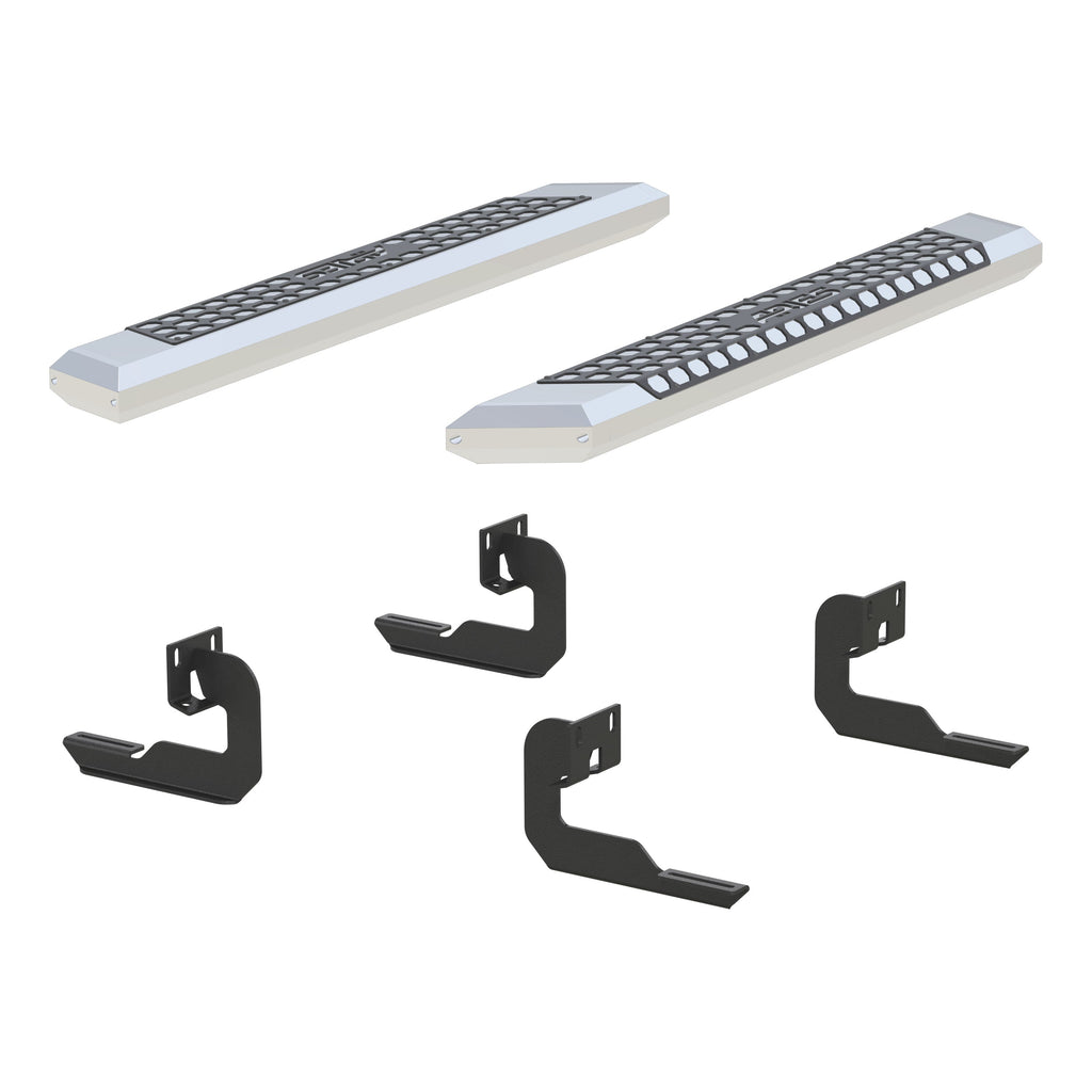 ARIES 2555007 AdvantEDGE 5-1/2in. x 53in. Chrome Aluminum Side Bars; Select Ford F-150 - Truck Part Superstore