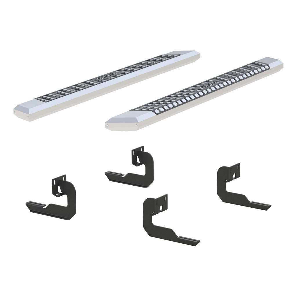 ARIES 2555008 AdvantEDGE 5-1/2in. x 75in. Chrome Aluminum Side Bars; Select Ford F-150 - Truck Part Superstore