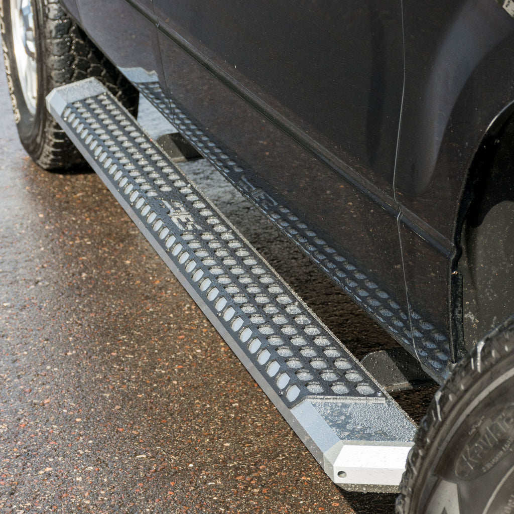 ARIES 2555009 AdvantEDGE 5-1/2in. x 85in. Chrome Aluminum Side Bars; Select Ford F-150 - Truck Part Superstore
