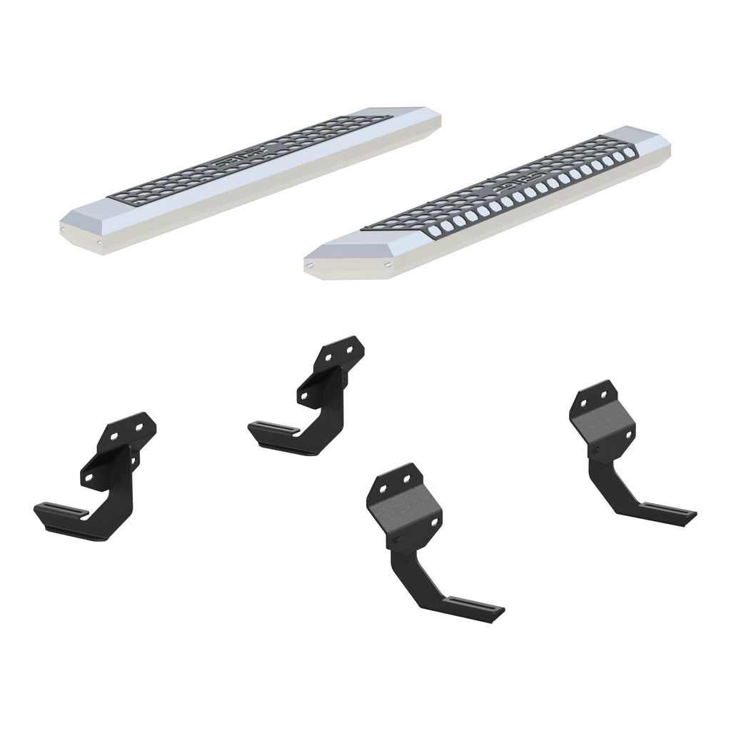 ARIES 2555011 AdvantEDGE 5-1/2in. x 53in. Chrome Aluminum Side Bars; Select Ford F150; F250; F - Truck Part Superstore