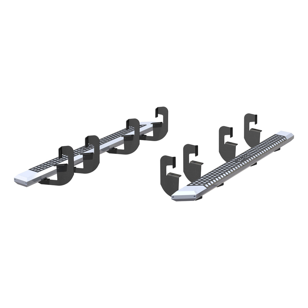ARIES 2555015 AdvantEDGE 5-1/2" x 91" Chrome Aluminum Side Bars, Select Silverado, Sierra Crew for Select Chevrolet Silverado 1500