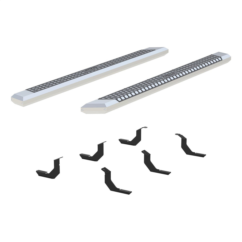 ARIES 2555019 AdvantEDGE 5-1/2in. x 85in. Chrome Aluminum Side Bars; Select Toyota Tundra - Truck Part Superstore