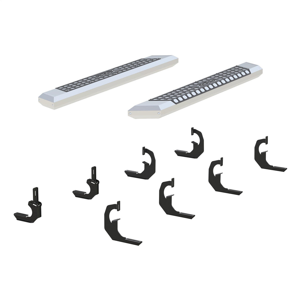 ARIES 2555020 AdvantEDGE 5-1/2in. x 53in. Chrome Aluminum Side Bars; Select Silverado; Sierra - Truck Part Superstore