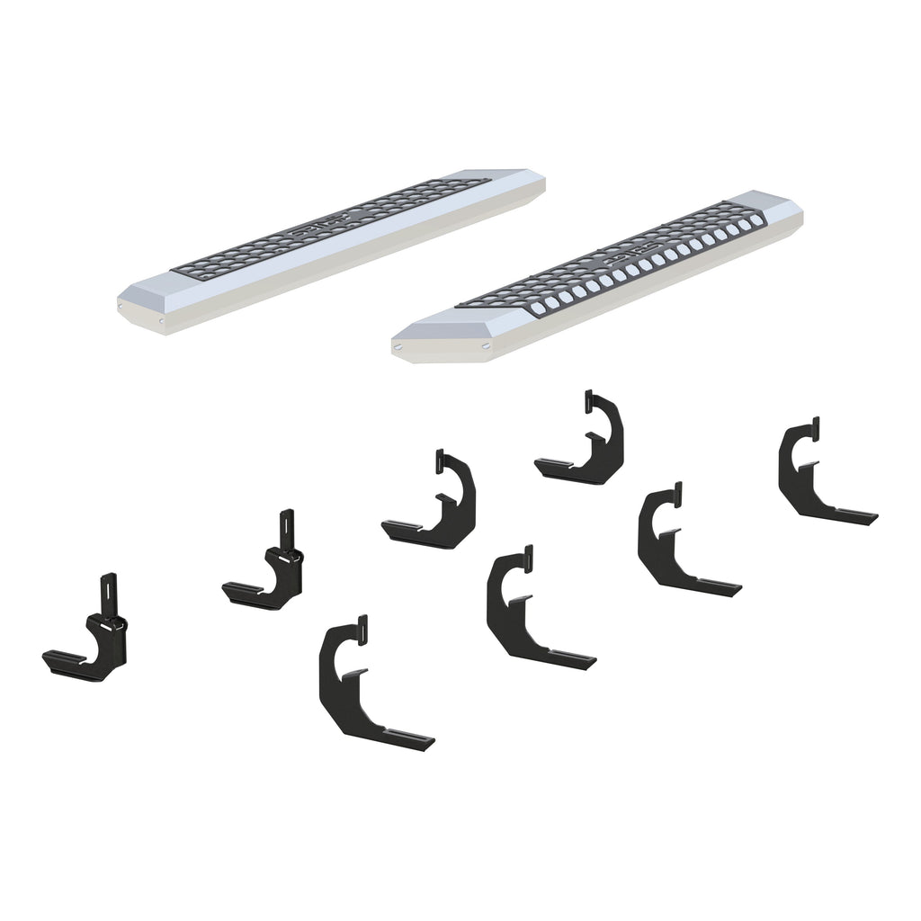ARIES 2555020 AdvantEDGE 5-1/2in. x 53in. Chrome Aluminum Side Bars; Select Silverado; Sierra - Truck Part Superstore