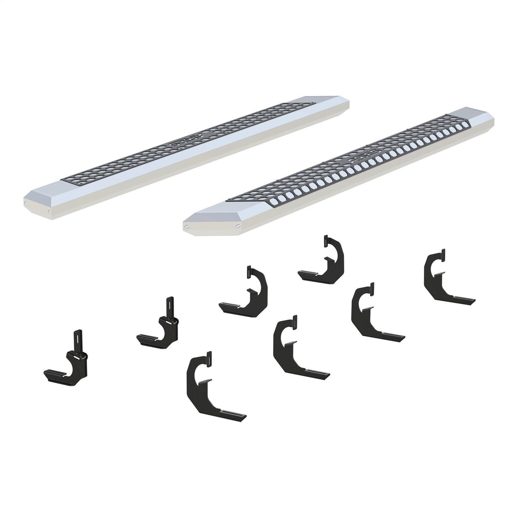 ARIES 2555021 AdvantEDGE 5-1/2in. x 75in. Chrome Aluminum Side Bars; Select Silverado; Sierra - Truck Part Superstore