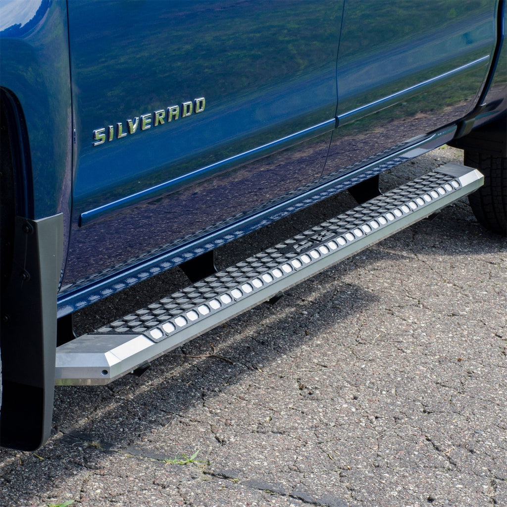 ARIES 2555021 AdvantEDGE 5-1/2in. x 75in. Chrome Aluminum Side Bars; Select Silverado; Sierra - Truck Part Superstore
