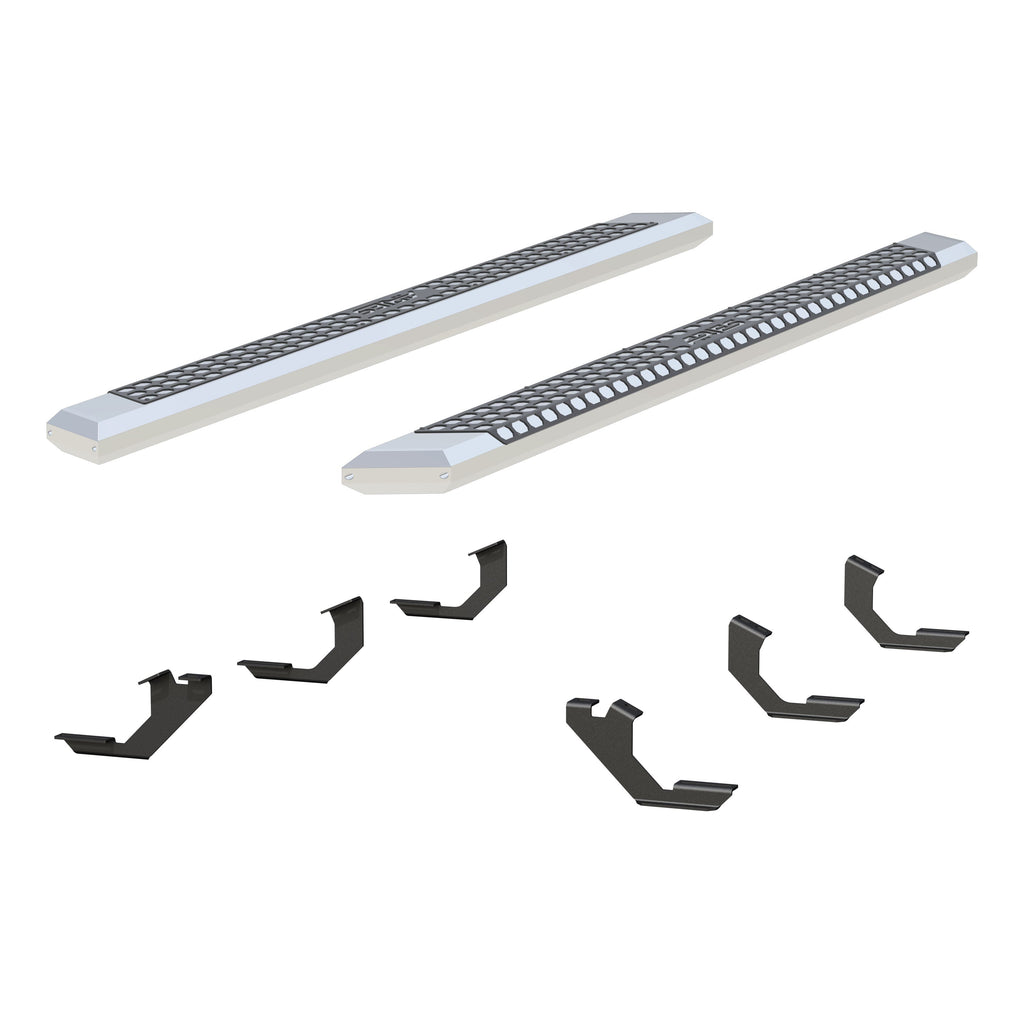 ARIES 2555023 AdvantEDGE 5-1/2in. x 85in. Chrome Aluminum Side Bars; Select Toyota Tacoma - Truck Part Superstore
