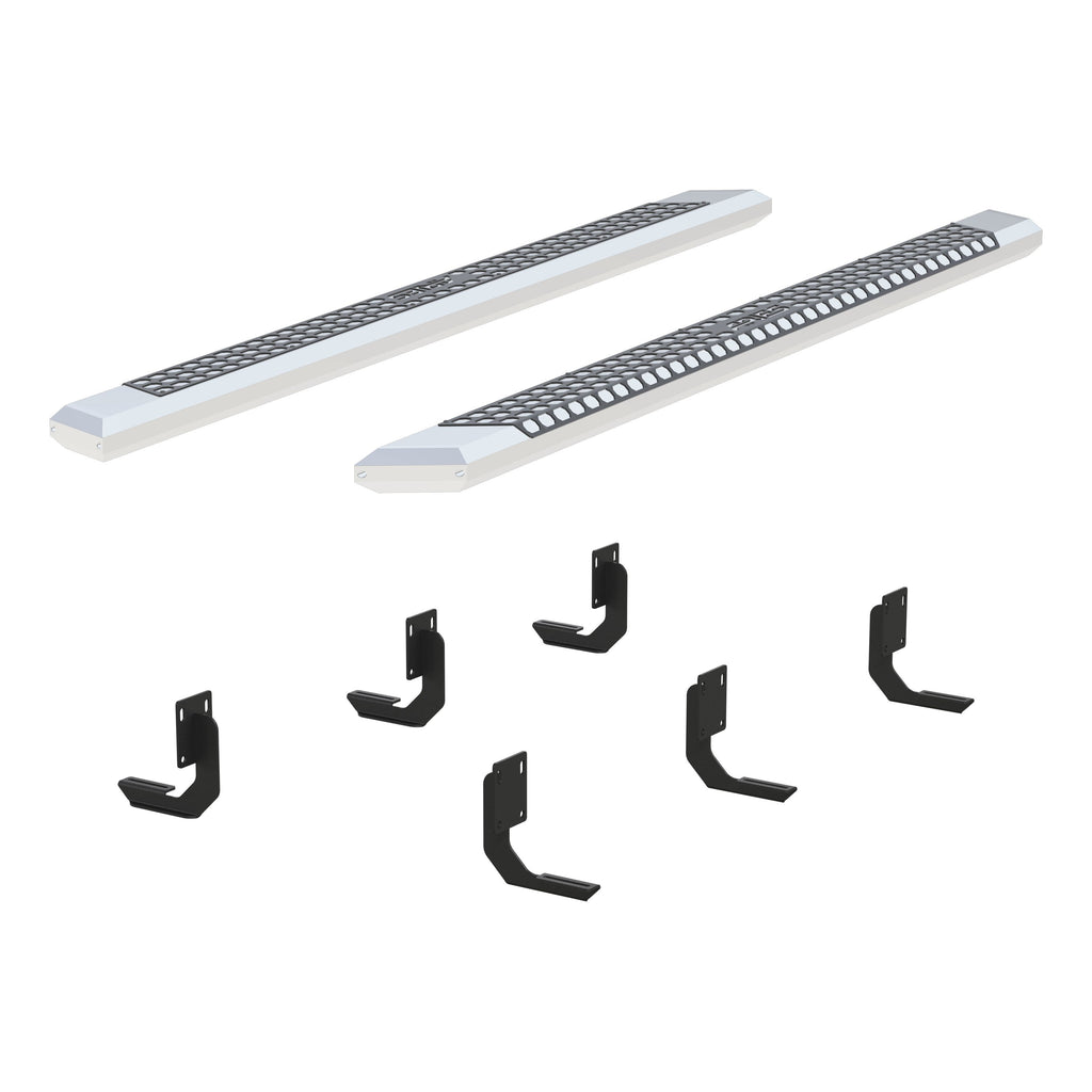 ARIES 2555024 AdvantEDGE 5-1/2" x 91" Chrome Aluminum Side Bars, Select Ford F250, F350, F450 for Select Ford F-250