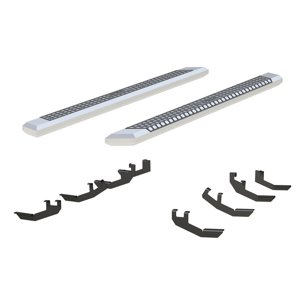 ARIES 2555030 AdvantEDGE 5-1/2in. x 85in. Chrome Aluminum Side Bars; Select Honda Ridgeline - Truck Part Superstore