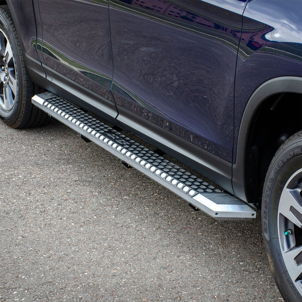 ARIES 2555030 AdvantEDGE 5-1/2in. x 85in. Chrome Aluminum Side Bars; Select Honda Ridgeline - Truck Part Superstore
