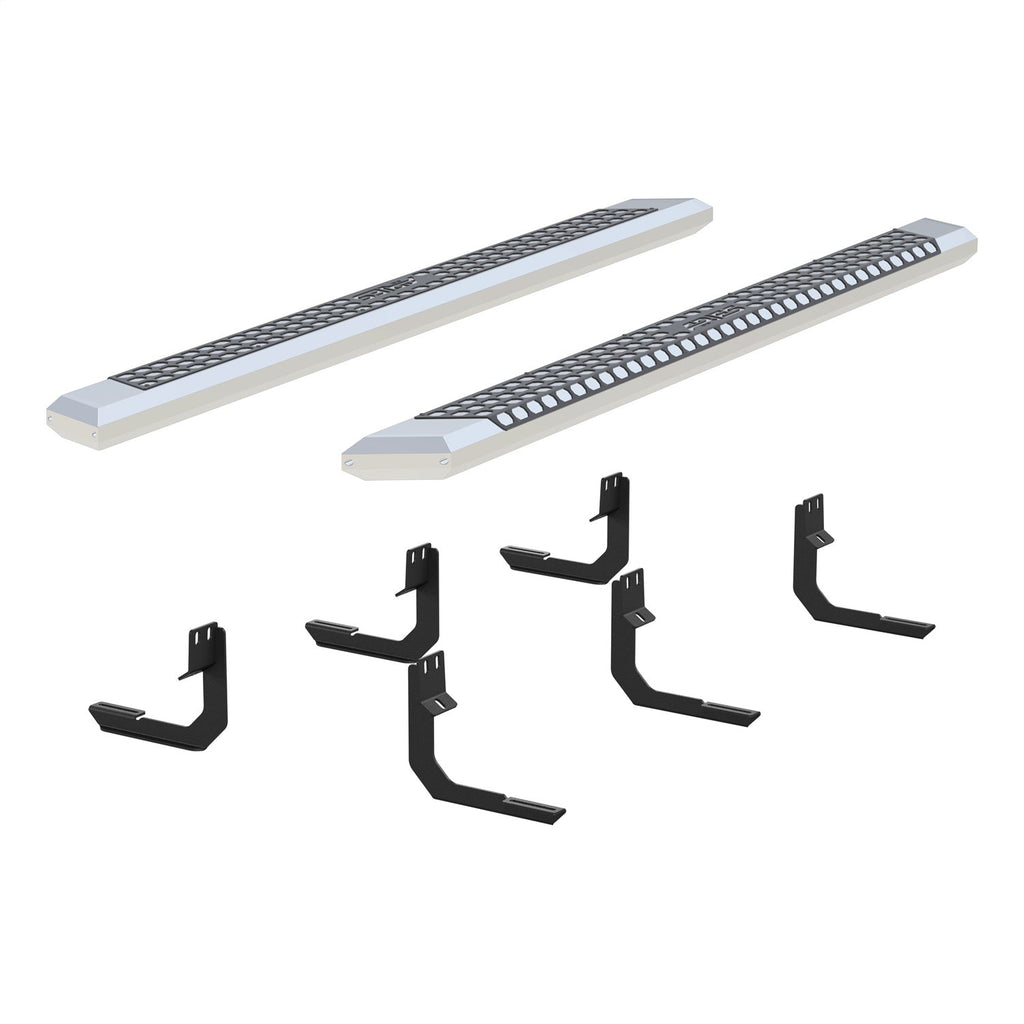 ARIES 2555042 AdvantEDGE 5-1/2in. x 85in. Chrome Aluminum Side Bars; Select Nissan Titan; XD - Truck Part Superstore