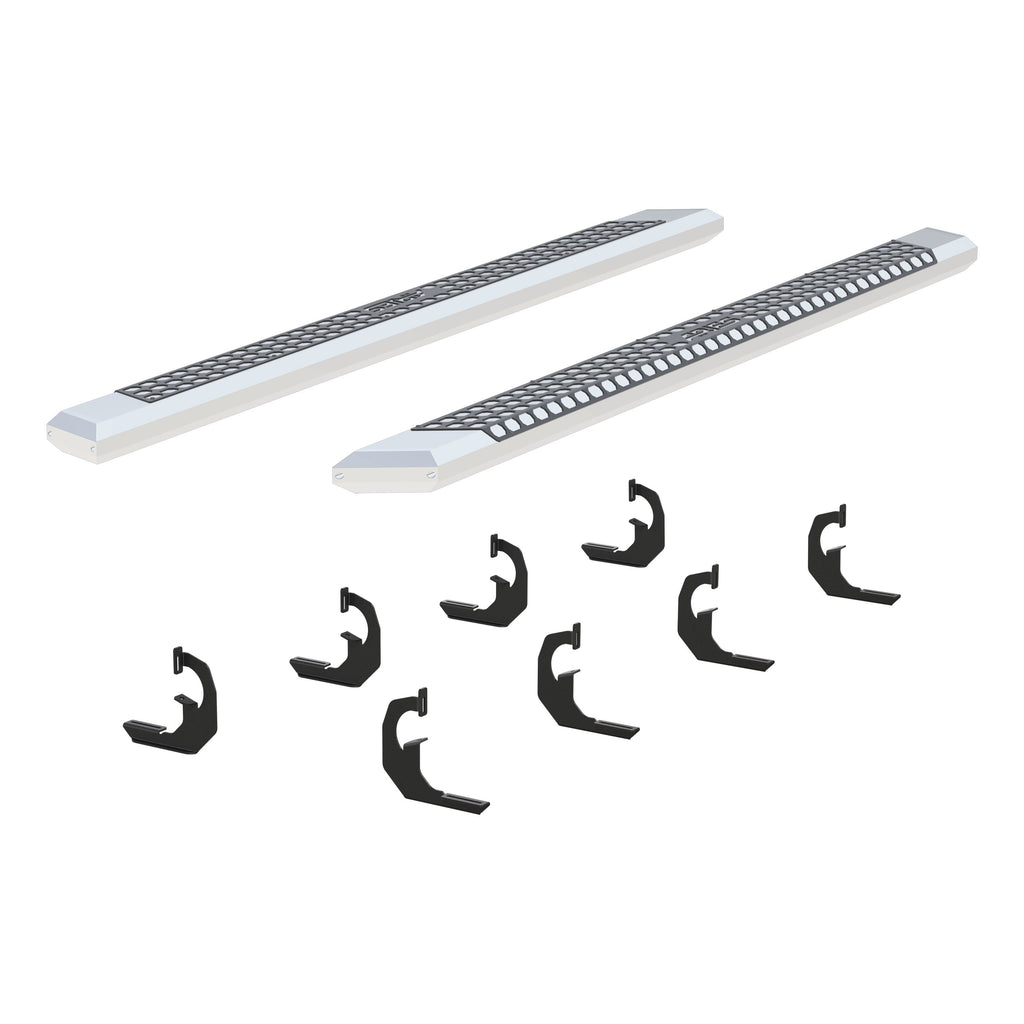 ARIES 2555047 AdvantEDGE 5-1/2" x 91" Chrome Aluminum Side Bars, Select Chevrolet, GMC for Select Chevrolet Silverado 2500 HD