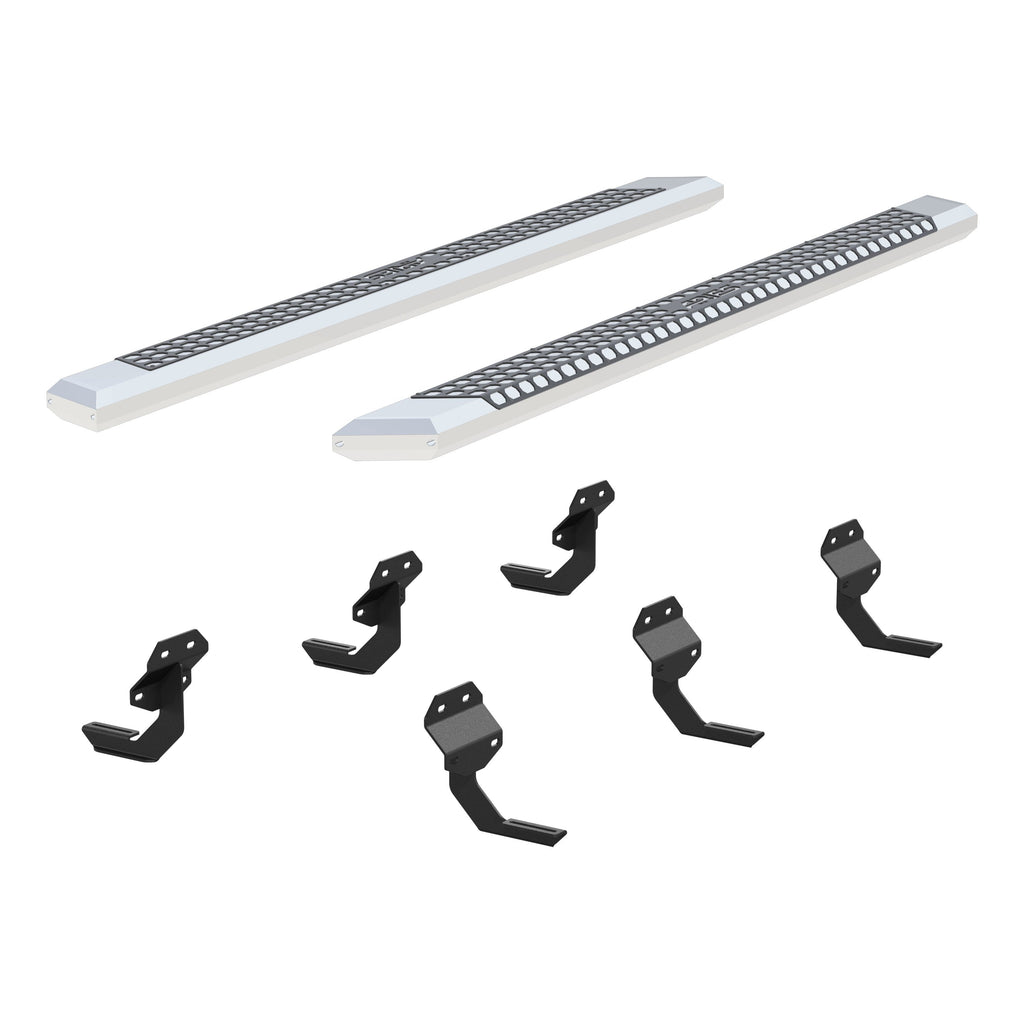 ARIES 2555048 AdvantEDGE 5-1/2" x 91" Chrome Aluminum Side Bars, Select Ford F150, F250, F350 for Select Ford F-150