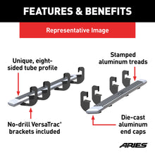 Load image into Gallery viewer, ARIES 2555048 AdvantEDGE 5-1/2" x 91" Chrome Aluminum Side Bars, Select Ford F150, F250, F350 for Select Ford F-150