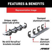 Load image into Gallery viewer, ARIES 2555050 AdvantEDGE 5-1/2in. x 75in. Chrome Aluminum Side Bars; Select Ram 1500 - Truck Part Superstore