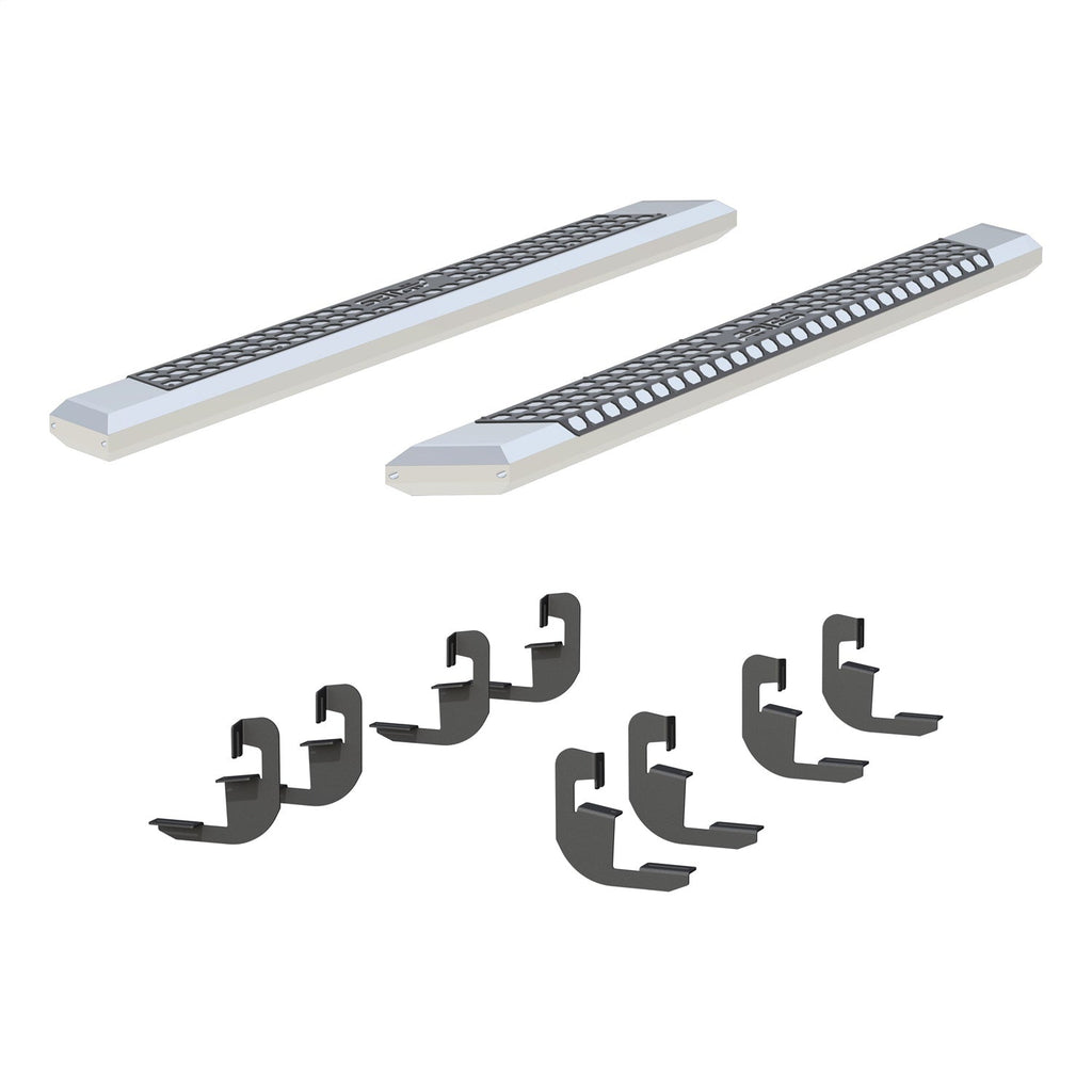 ARIES 2555051 AdvantEDGE 5-1/2in. x 75in. Chrome Aluminum Side Bars; Select Silverado; Sierra - Truck Part Superstore