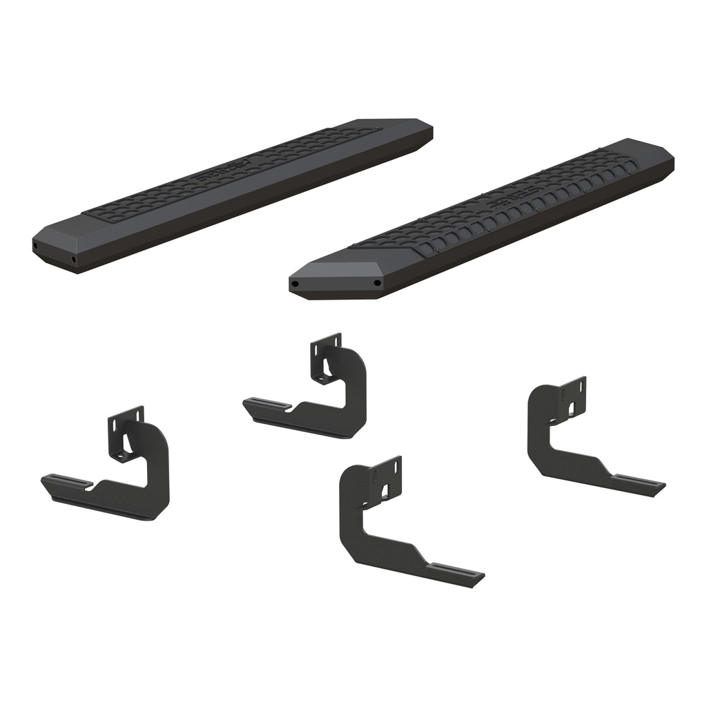 ARIES 2556007 AdvantEDGE 5-1/2" x 53" Black Aluminum Side Bars, Select Ford F-150 for Select Ford F-150