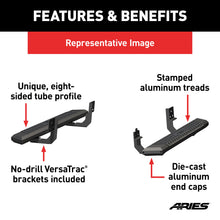 Load image into Gallery viewer, ARIES 2556007 AdvantEDGE 5-1/2" x 53" Black Aluminum Side Bars, Select Ford F-150 for Select Ford F-150