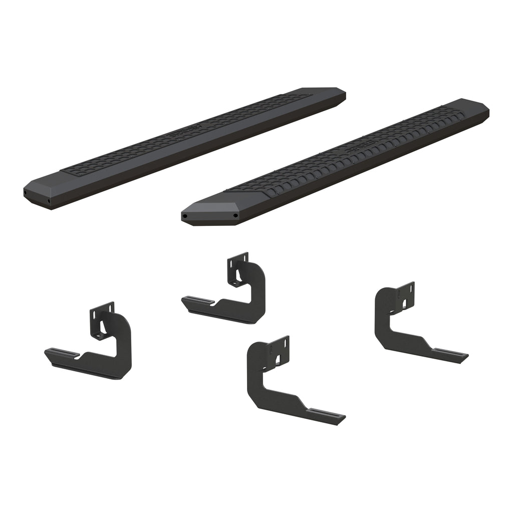 ARIES 2556008 AdvantEDGE 5-1/2" x 75" Black Aluminum Side Bars, Select Ford F-150 for Select Ford F-150