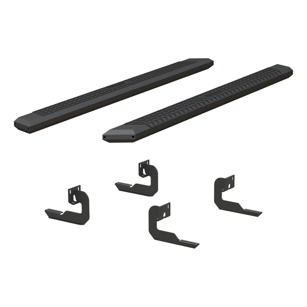 ARIES 2556009 AdvantEDGE 5-1/2" x 85" Black Aluminum Side Bars, Select Ford F-150 for Select Ford F-150