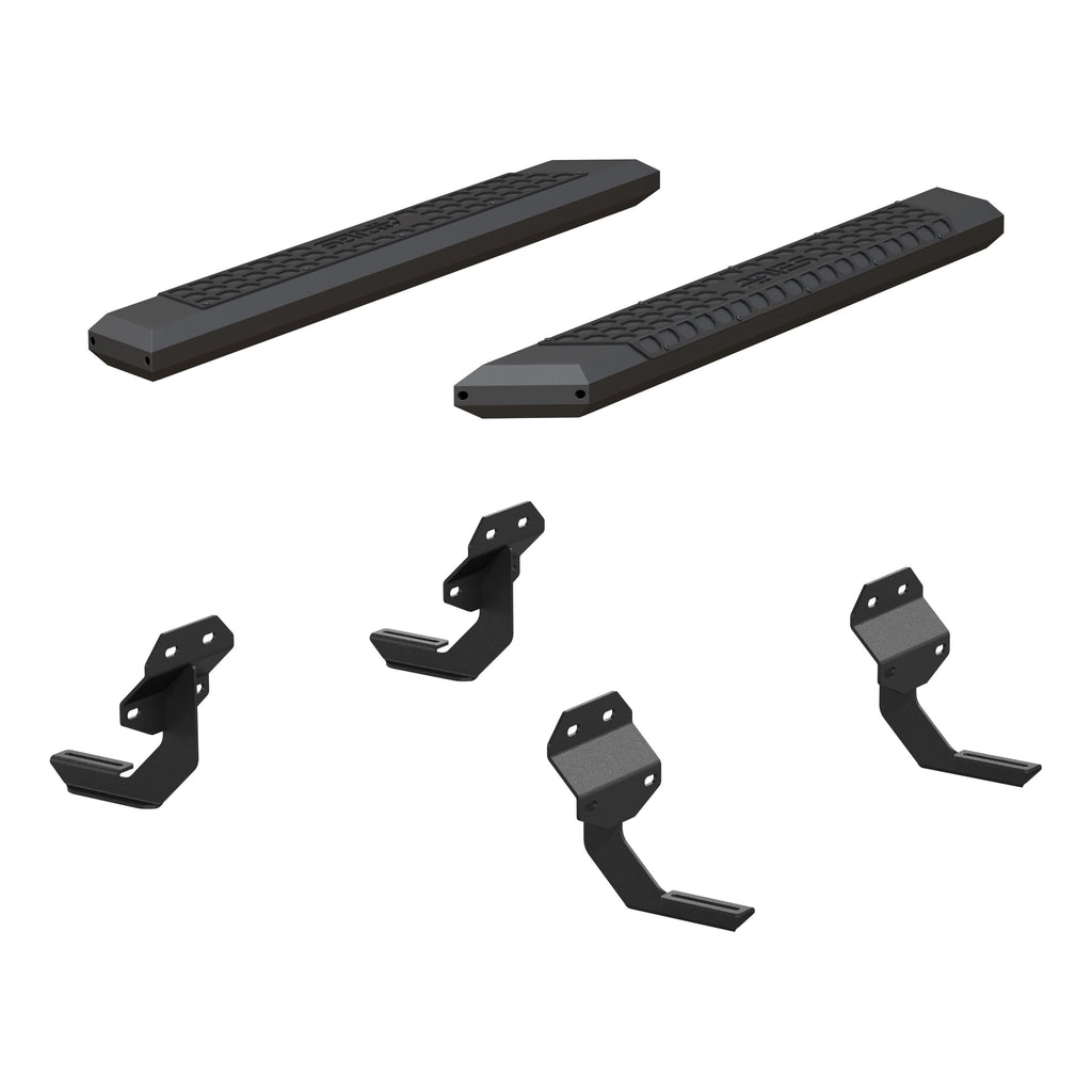 ARIES 2556011 AdvantEDGE 5-1/2" x 53" Black Aluminum Side Bars, Select Ford F150, F250, F350 for Select Ford F-150