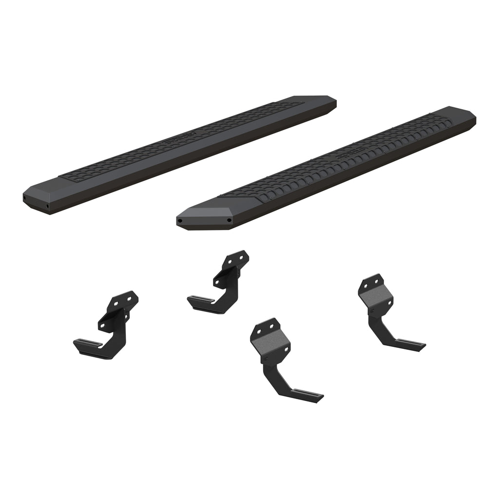 ARIES 2556012 AdvantEDGE 5-1/2" x 75" Black Aluminum Side Bars, Select Ford F150, F250, F350 for Select Ford F-150